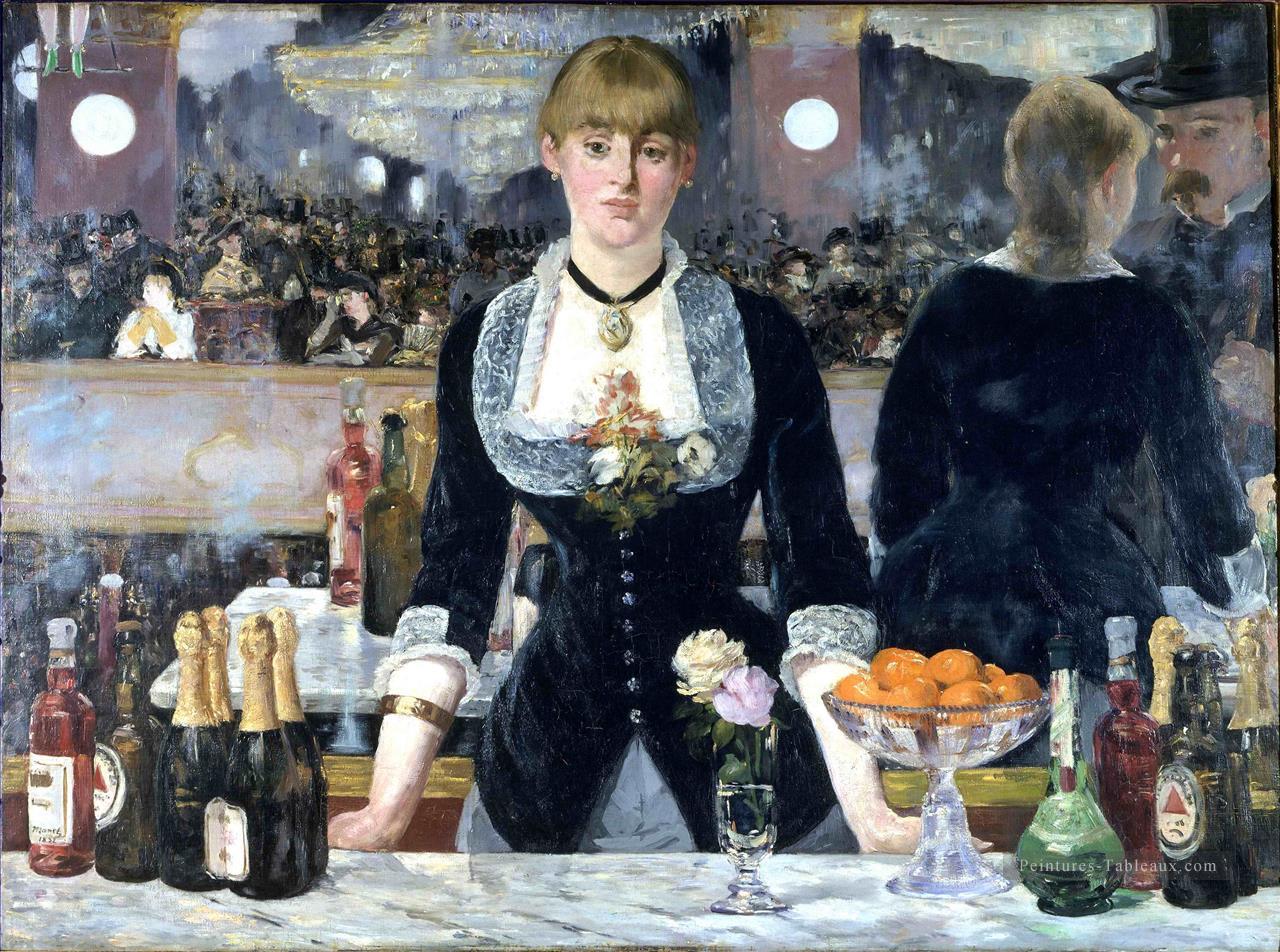 Un bar aux Folies Bergère Édouard Manet Peintures à l'huile